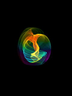 Oscillating Color Wave Sphere