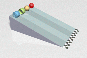 Physics Marble Roll Experiment Animation Cool