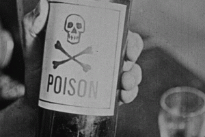 Poison Bottle Retro Black White Animated Gif Epic
