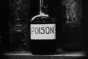 Poison Bottle Retro Black White Animated Gif Hot