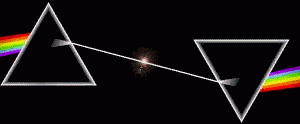 Prism Light Dispersion Waves Animation