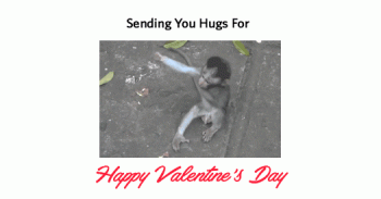 Sending Hugs For Valentines Gif Card