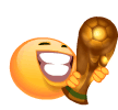 Smiley With World Cup Trophy Animation