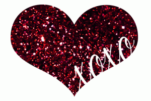 Sparkling Red Glitter Heart Xoxo Animated Gif Cool