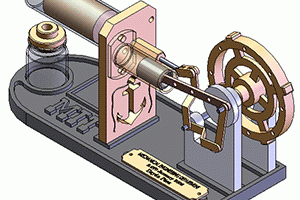 Stirling Engine Animation