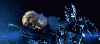 Terminator Cool Close Up Animated Gif
