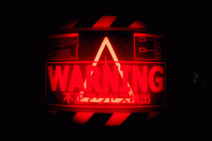 Warning Red Blinking Sign Animated Gif Cool