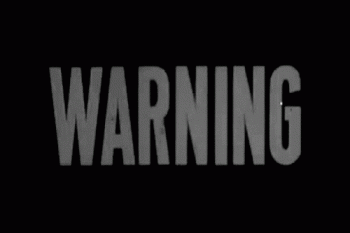 Warning White Blinking Retro Sign Animated Gif Hot