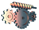 Worm Gear Cogs Animation