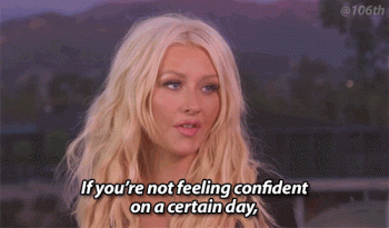 You Dont Have To Be Confident Every Day Christina Aquilera Positive Inspiration Gif