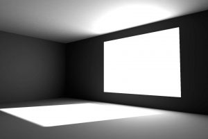 Abstract White Grayscale Monochrome Window Panes Illuminated Screens Windows Interior Design