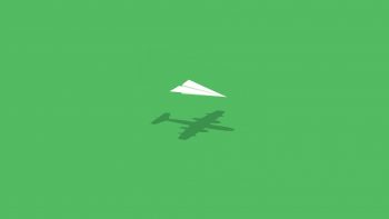 Aircraft Minimalistic Wall Humor Imagination Paper Plane
