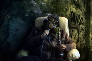 Anarchy Marijuana Ween Bong 420 Gas Mask Dark Drugs Sadic Neat Image For Free