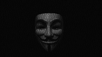 Anonymous Guy Fawkes Typographic Portrait
