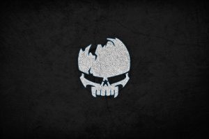 Background Dark Wall Skull Sign