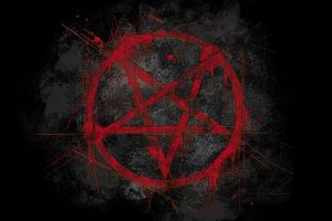 Black Red Pentagram
