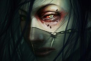 Dark Horror Gothic Face Eyes Gore Gross Fly Mood Art Get Neat Image For Free