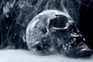 Dark Skull Horror Scary Creepy Spooky Evil Occult Bone Teeth Eyes Steam Mist Cold Frozen Cg Digital Art 3D Macabre Death Reaper Neat Image For Free