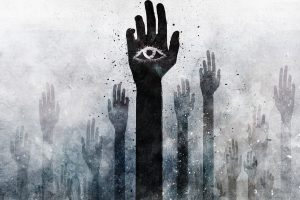 Grunge Hands Illuminati Alex Cherry Arms Raised