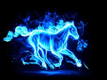 Horse Fire Animals 3D Graphics Get Neat Image For Free