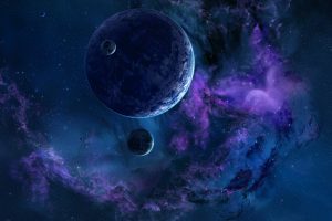 Space 3D Art Planet Stars Nebula G High Resolution iPhone Photograph