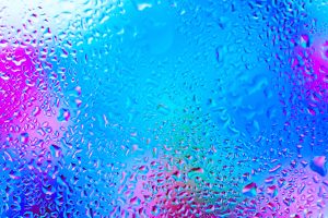 Windows Glass Colors Rain Drops Abstracts Mood